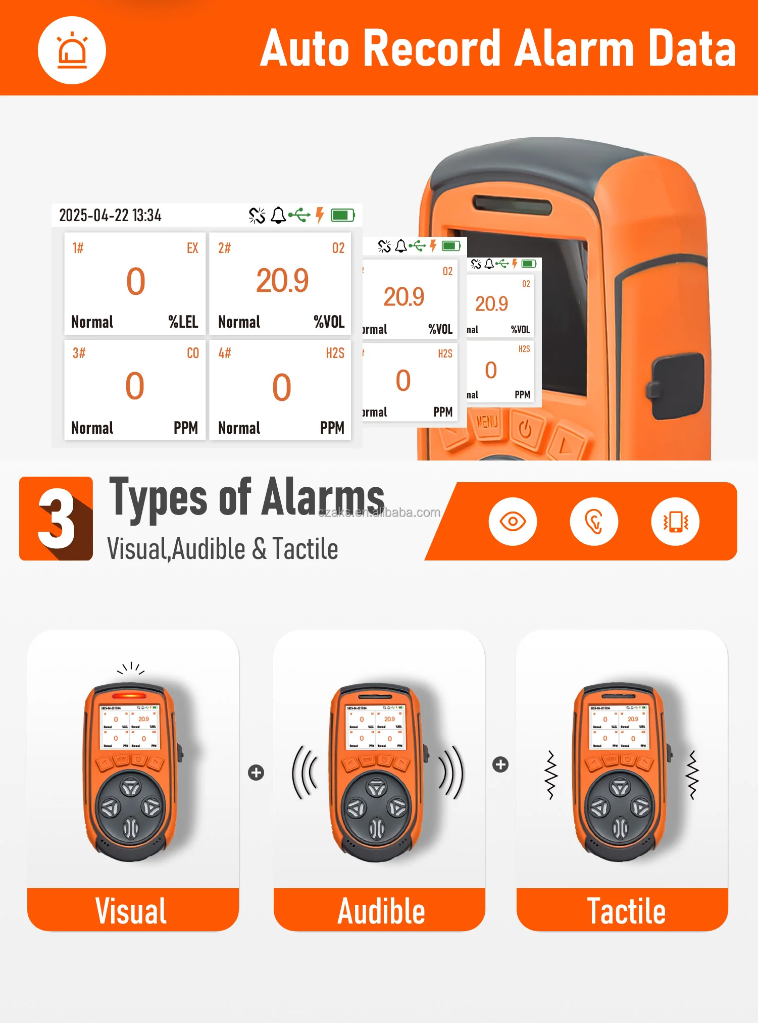 AIKESI O2 CO H2S Ex Multi Gas Test Monitor Methan Propan Plug-In Tragbare Gas Analysator Gas Detektor DDS Sensor ATEX