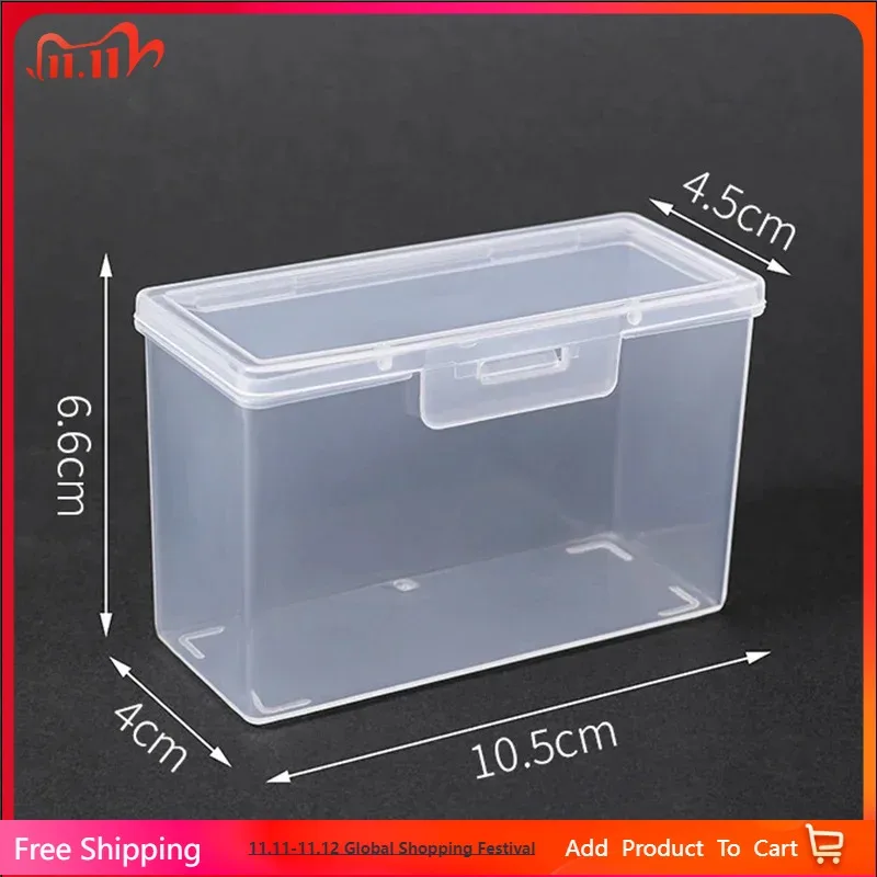 

Transparent playing card box, portable storage box for game cards, business cards, bank cards, Christmas and Halloween gifts.