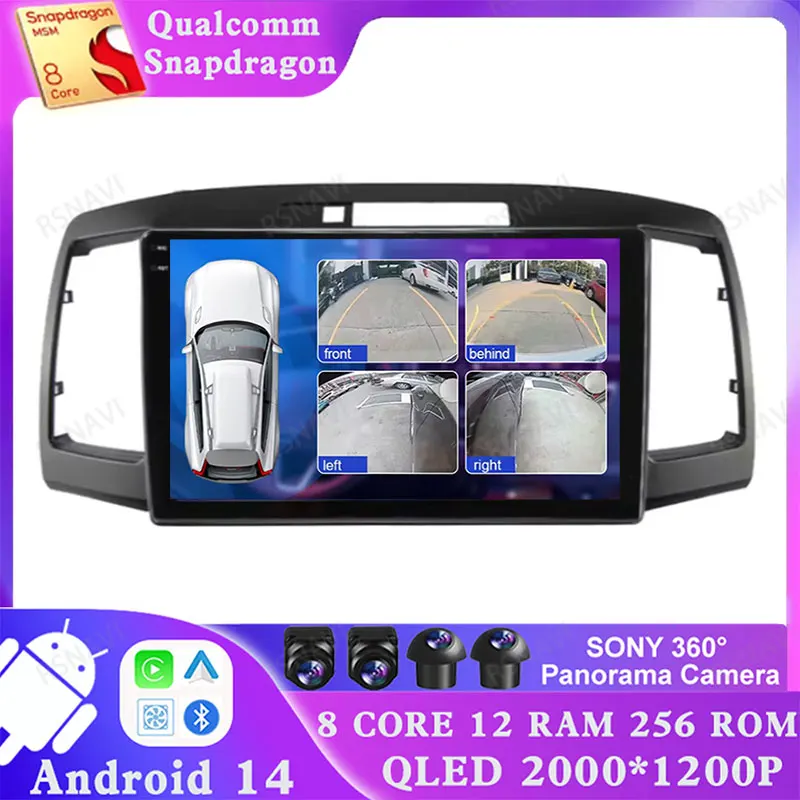 Android 14 For Toyota Allion Premio T240 2001 - 2007 BT Head Unit Multimedia Car Radio Wireless Carplay Auto DVD Stereo DSP GPS