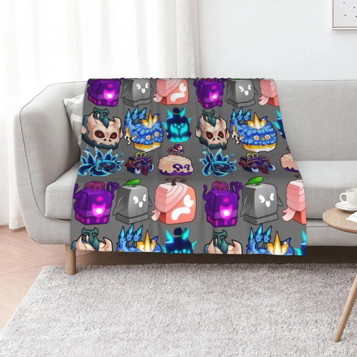 ???blox? fruit?blox? fruit?blox? fruit?blox? fruit??? Throw Blanket Decoratives Kid'S anime Quilt Blankets