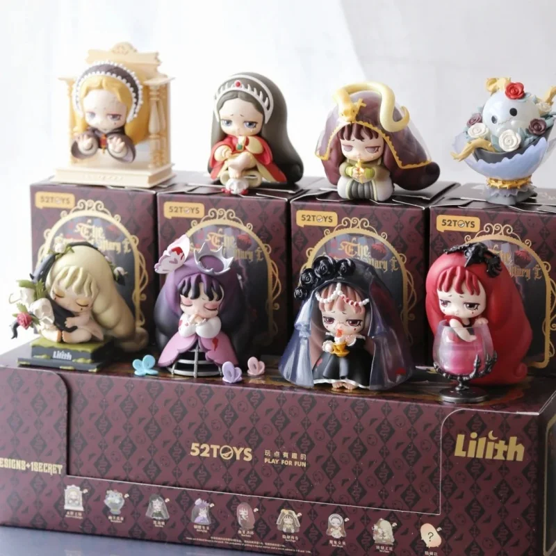 

52 игрушки, натуральная слепая коробка Лилит Мэри века, модная кукла, фигурки темного ветра, орнамент для девочек, подарки-сюрпризы на день рождения и Хэллоуин