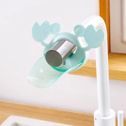 Children Kids Faucet Extender Washing Hands Toy Crab Faucet Extender Cartoon Baby Hand Washing Extension Splash Water Extender