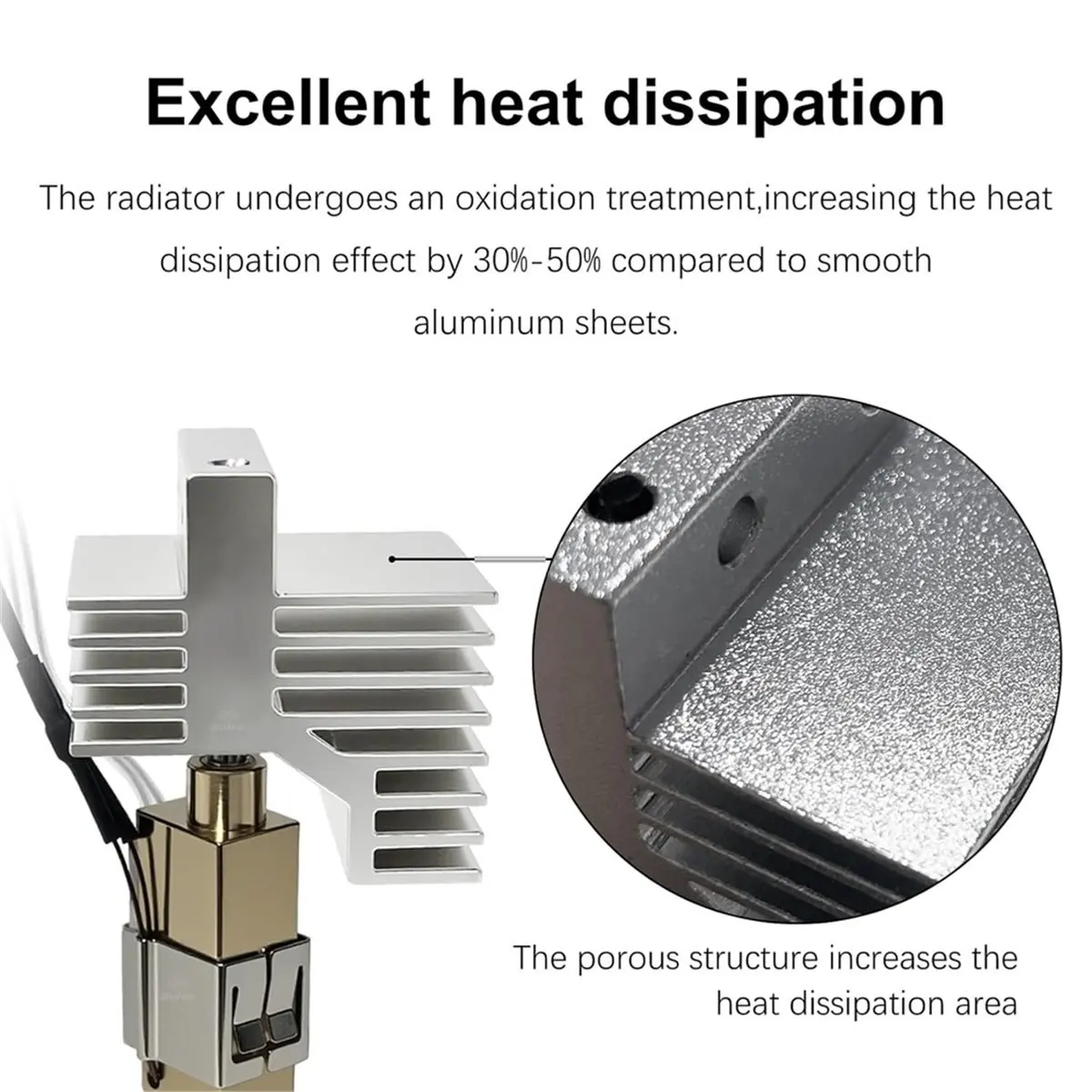 

AA83 For Centauri Carbon Hotend,0.2mm,0.4mm,0.6mm,0.8mm Hardened Steel Brass Nozzle,Extruder Hotend Kit,with Heat Sink