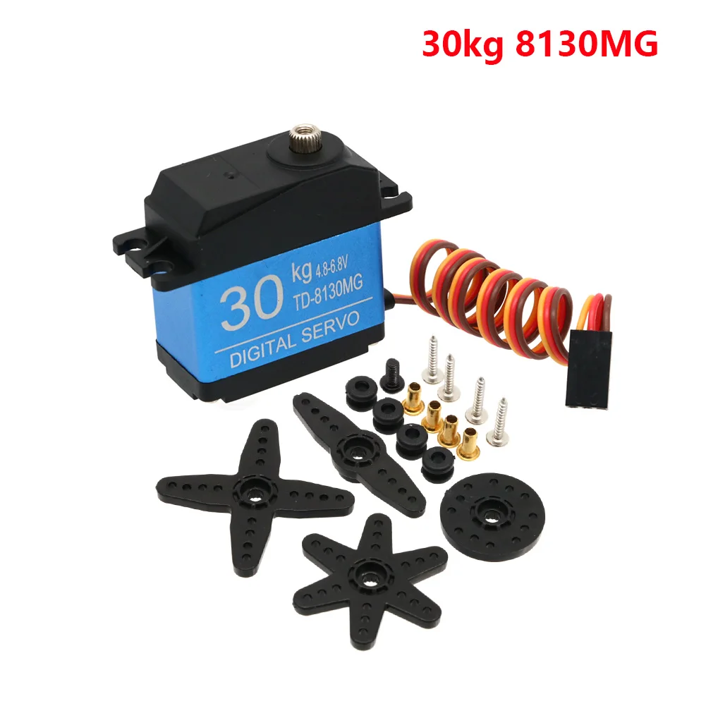 20KG 25KG 30KG 35KG Waterproof Servo 180 Degree Large Torque Digital Servo Metal Gears 25T Servo For RC Car Helicopter image 3