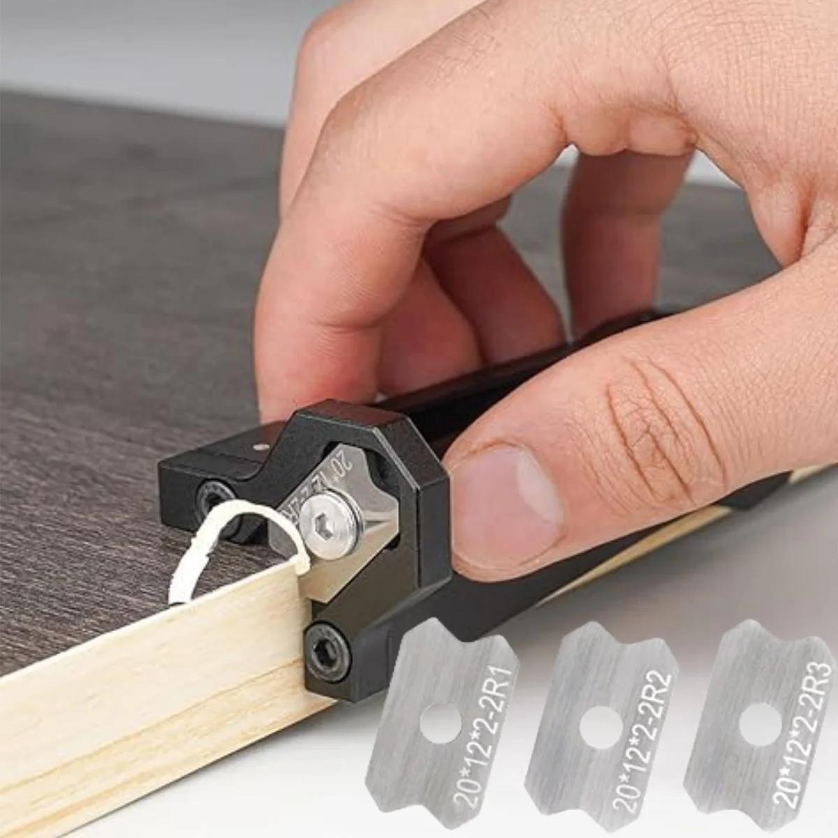 Woodworking Veneer Edge Trimmer, Edge Banding Tool Woodworking Edge Chamfer Manual Planer for Woodworking Deburring Wood Planers