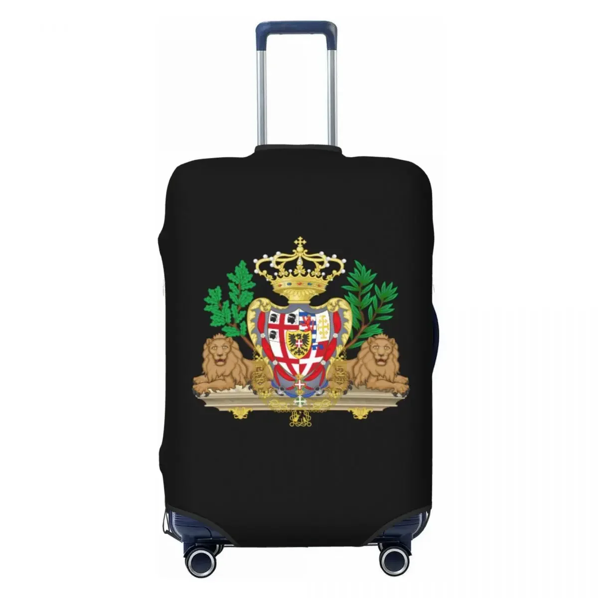 Custom Coat Of Arms Of Kingdom Of Sardinia Flag Luggage Cover Cute Suitcase Protector Covers Suit For 18-32 inch