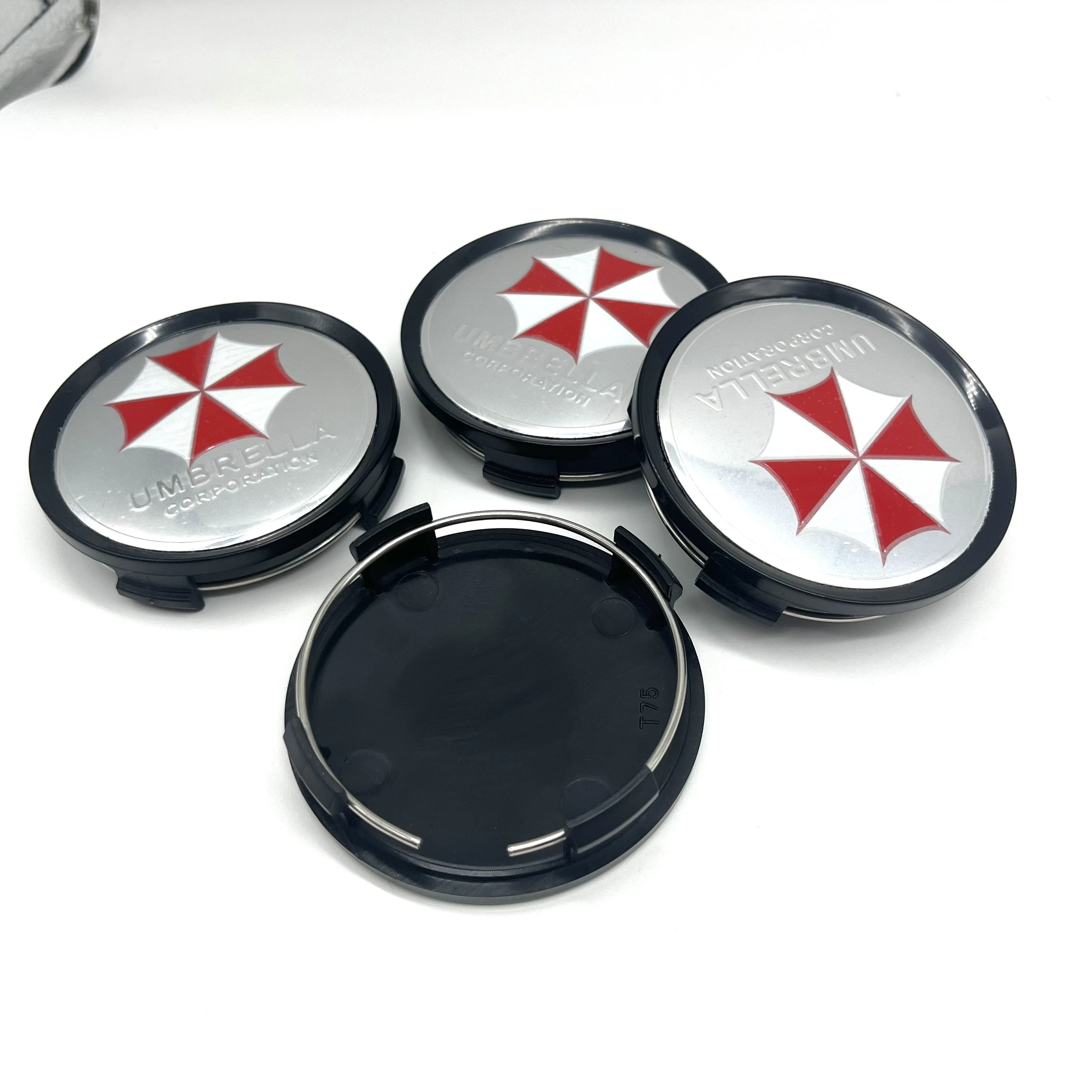 4Pcs OD75mm ID70mm Car Wheel Center Hubcap Rims Cover 3D 65mm UMBRELLA CORPORATION Badge Emblem Sticker Auto Styling Accessories - view 5