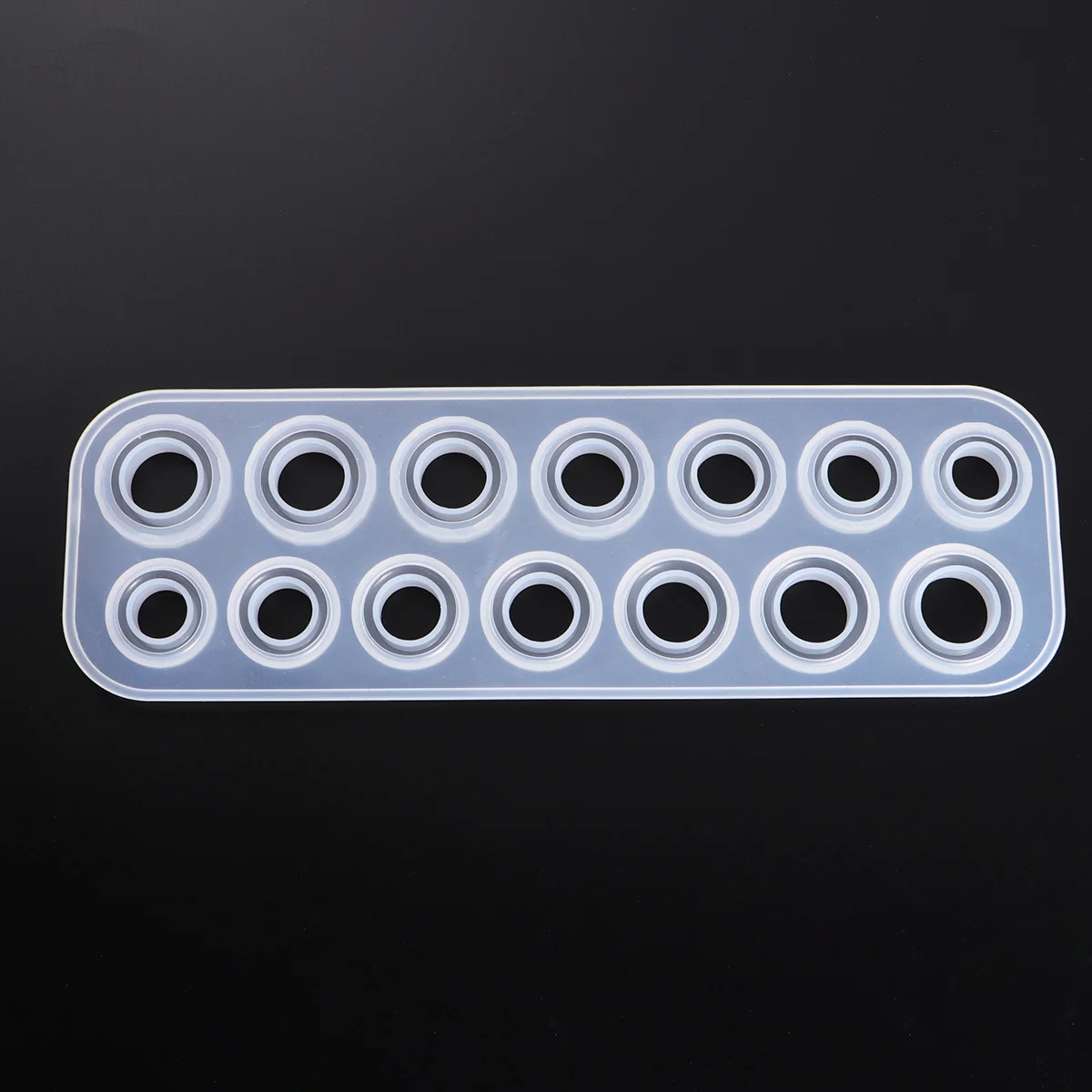 

DIY Epoxy Resin Ring Mold Silicone Jewelry Making Tool Reusable Round Rhombus Shape Craft for Creative Gifts Jewelry Making Mold