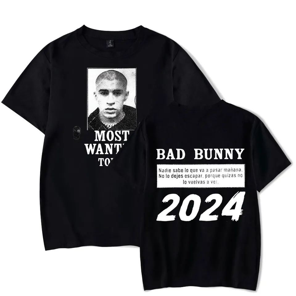 

Oversized T shirt Bad Bunny Most Wanted Tour T-shirt Men Woman Short Sleeves Summer Tee Streetwear Tops