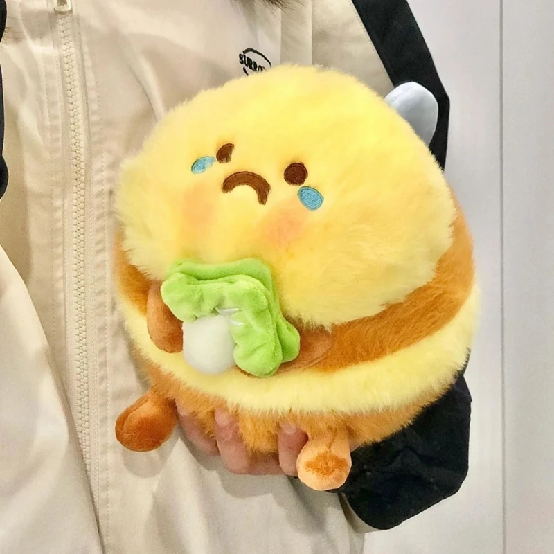 21CM Creatieve Combinatie Bee Shark Knuffel Lelijk en schattig Zweten en scheurbare versie Pop als verjaardag en kerstgif