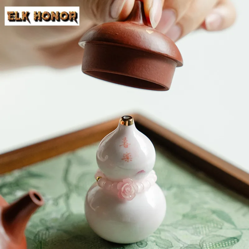 القرع مع مقبض حامل البخور البخور شلال البخور المشرق رائحة الموزع مبخرة أدوات المائدة الحلي الحرفية