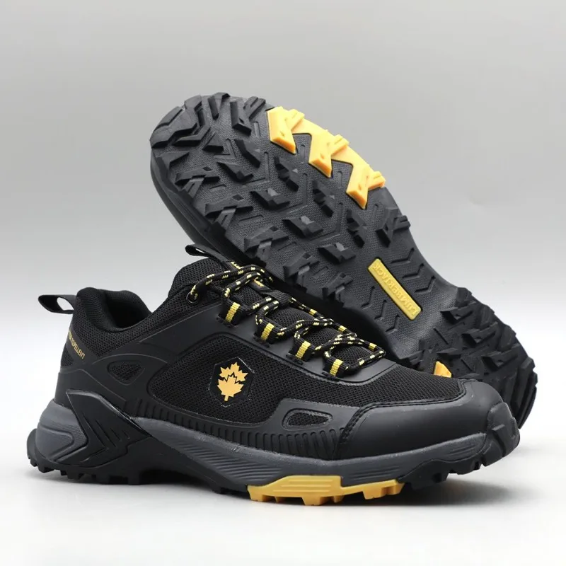 Zapatos de escalada de montaña de marca clásica para hombre, zapatillas de Trekking antideslizantes para hombre, calzado deportivo resistente para exteriores para hombre