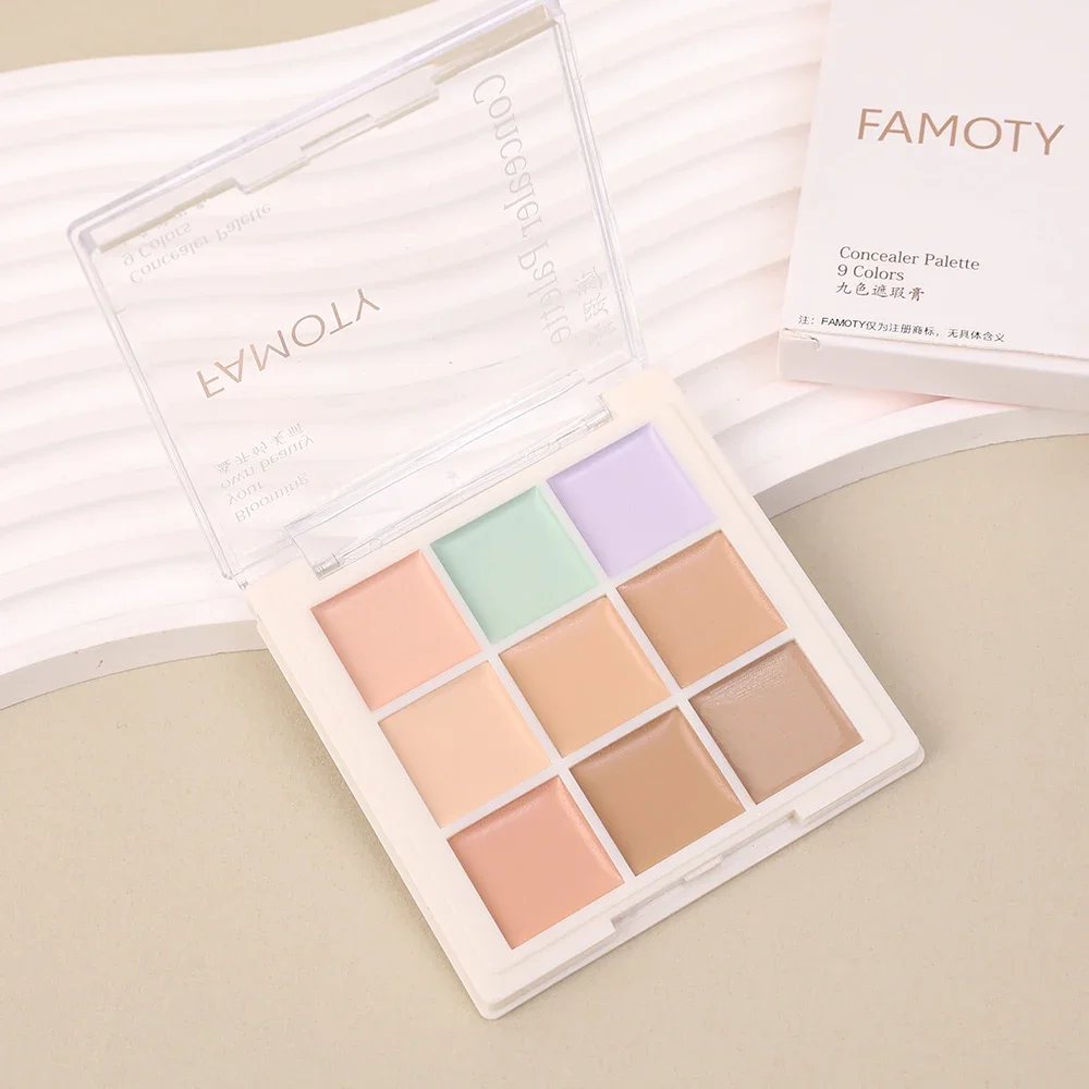 Concealer Palette Waterproof Lasting Concealer Cream Bronzer Contouring Brightening Highlighter Face Color Corrector Cosmetics