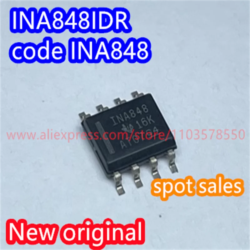 

5PCS Brand new original INA848IDR INA848ID INA848I package SOP8 precision instrument amplifier chip code INA848