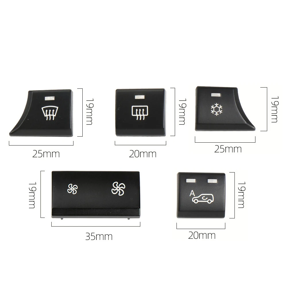 E70 E71 E72 Car Heater Climate Control Fan Volume Air Conditioning Button Air Circulation Button Cover For BMW X5 X6