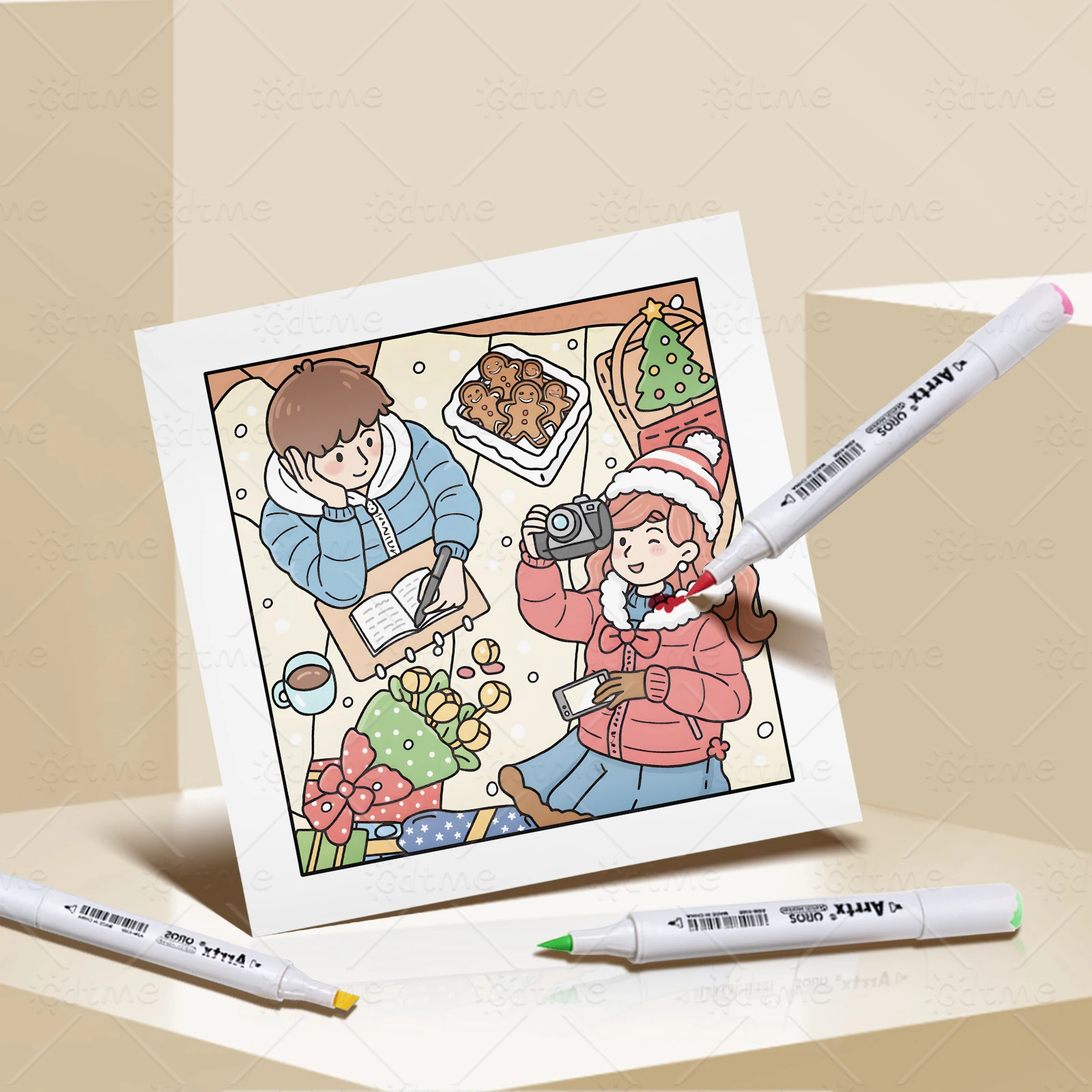 Libro para colorear cómodo y fácil con cita de Navidad, regalo educativo Montessori, libro de pintura con grafiti, juegos de dibujo, juguetes, regalo de Navidad