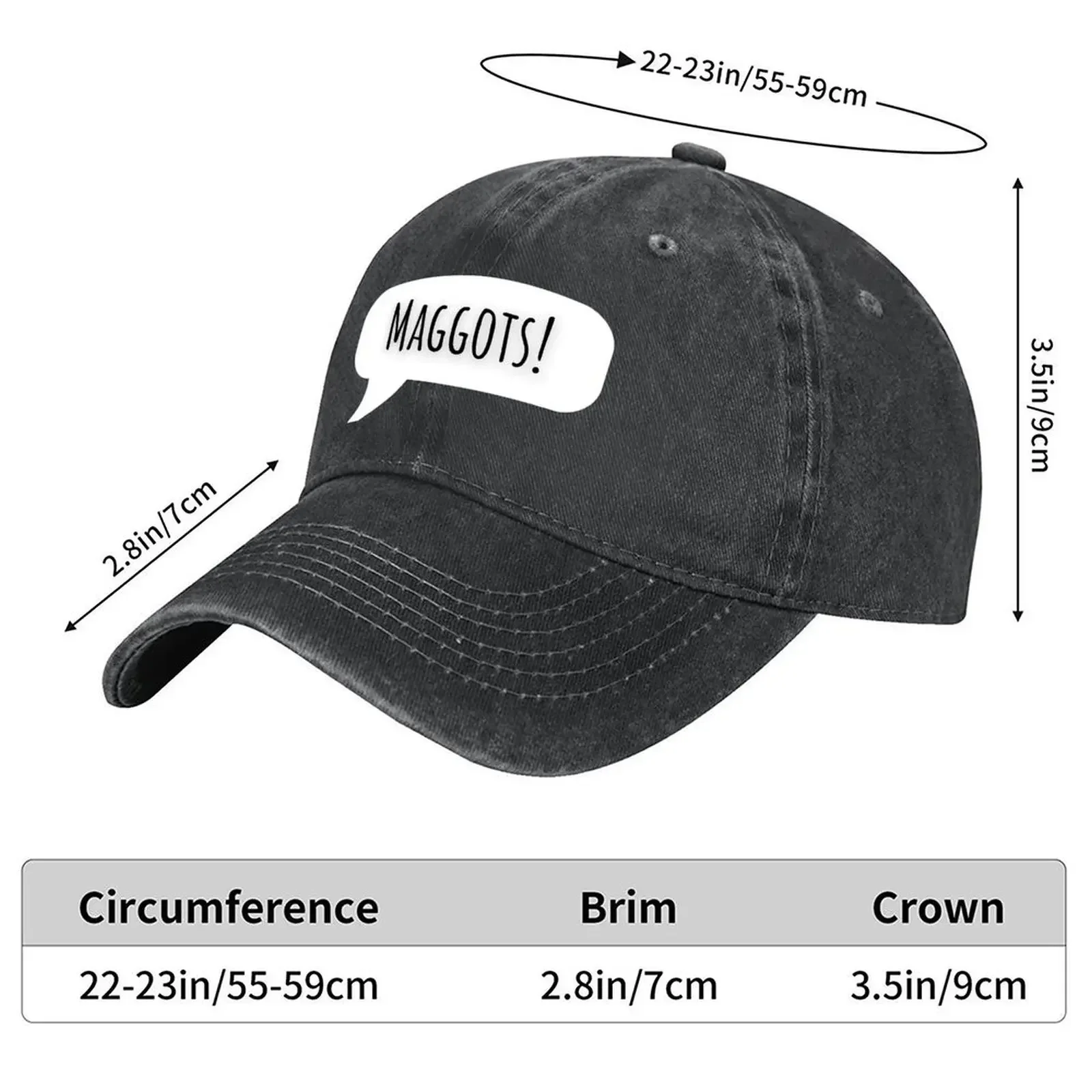 New Miss Trunchbull Maggots! Matilda Quote Baseball Cap derby hat Trucker Hat Hat men Rave Women's 2026 Men's
