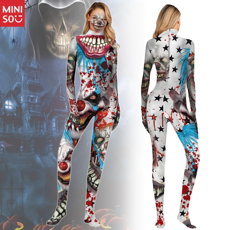 

Zombie Full Body Jumpsuit | Hands Feet Covered, Halloween Cosplay Costume
