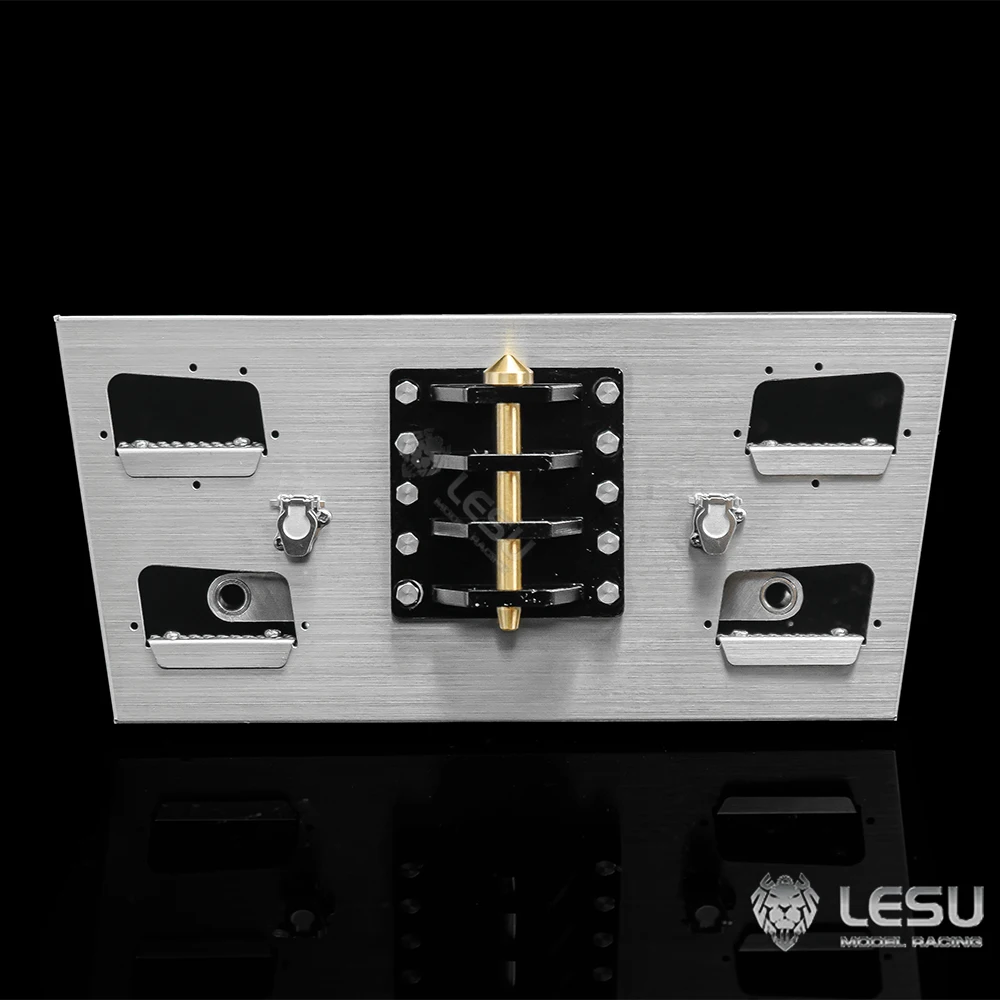 LESU – crochet de remorquage avant en métal, pour camion tracteur 1/14 RC R470 R620 R730, volquete télécommandé, véhicules de Construction, modèle de bricolage