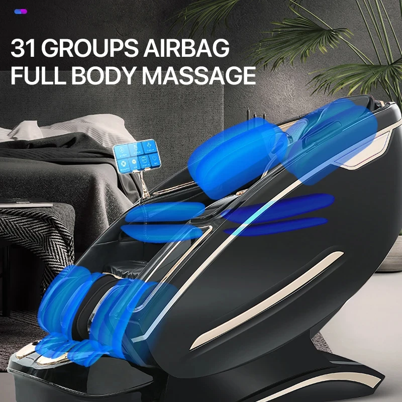 Massage Chair 4D with Zero Gravity Full Body with Voice Control,Back Heating,USB Charging,Foot Roller Massage Chair