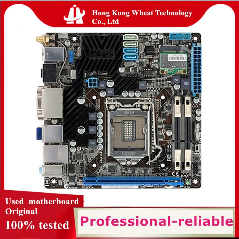 For Intel Used H67 P8H67-I DELUXE MINI ITX motherboard original  LGA 1155 DDR3 16GB For USB2.0 SATA2 Desktop Mainboard