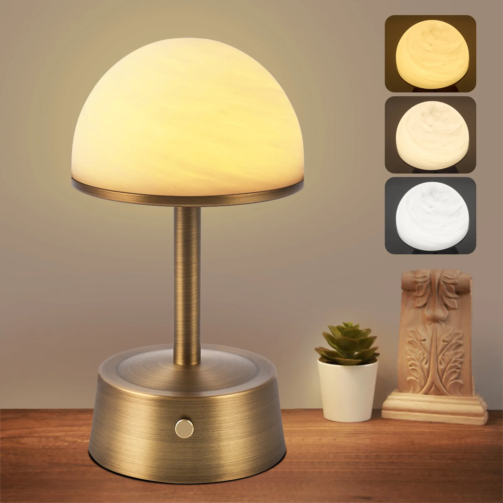 LED Bedside Lamp Charging Cloud Stone with 5000mAh Large-Capacity Battery Multiple Brightness Adjustments for Nighttime Lighting