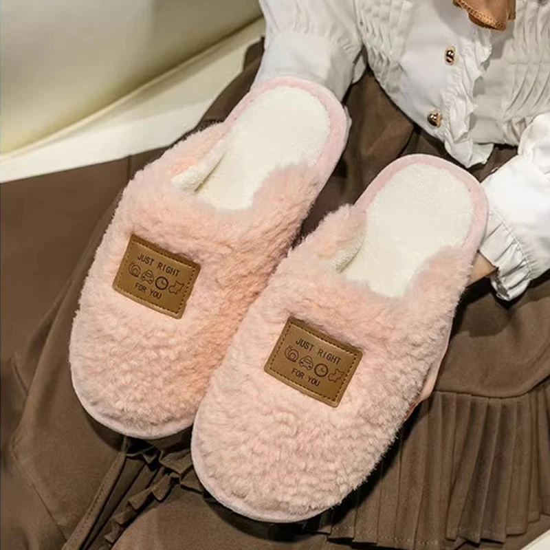 

2025 Cotton Slippers for Women in Autumn and Winter Indoor Anti Slip and Warm Plush for Couples Cotton Slippers for Men At Home
