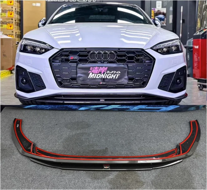 

Автомобильный передний бампер из углеродного волокна для Audi A5 S5 Sportback 2020 2021 2022 2023