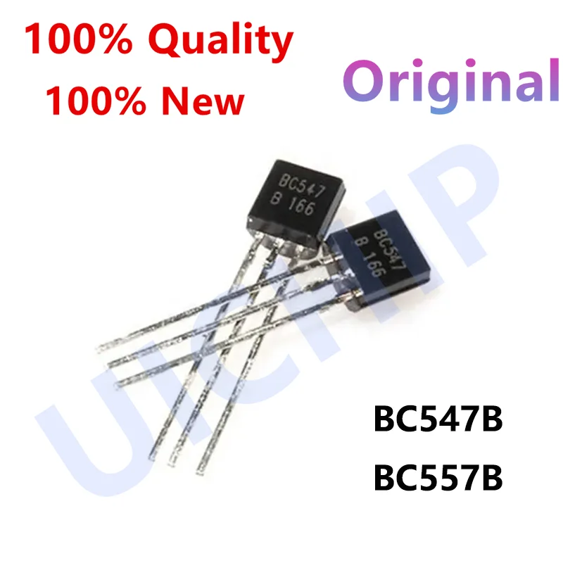 Transistor BC547 TO-92, BC547B TO-92, 100PCs, 50PCs, 100% Novo