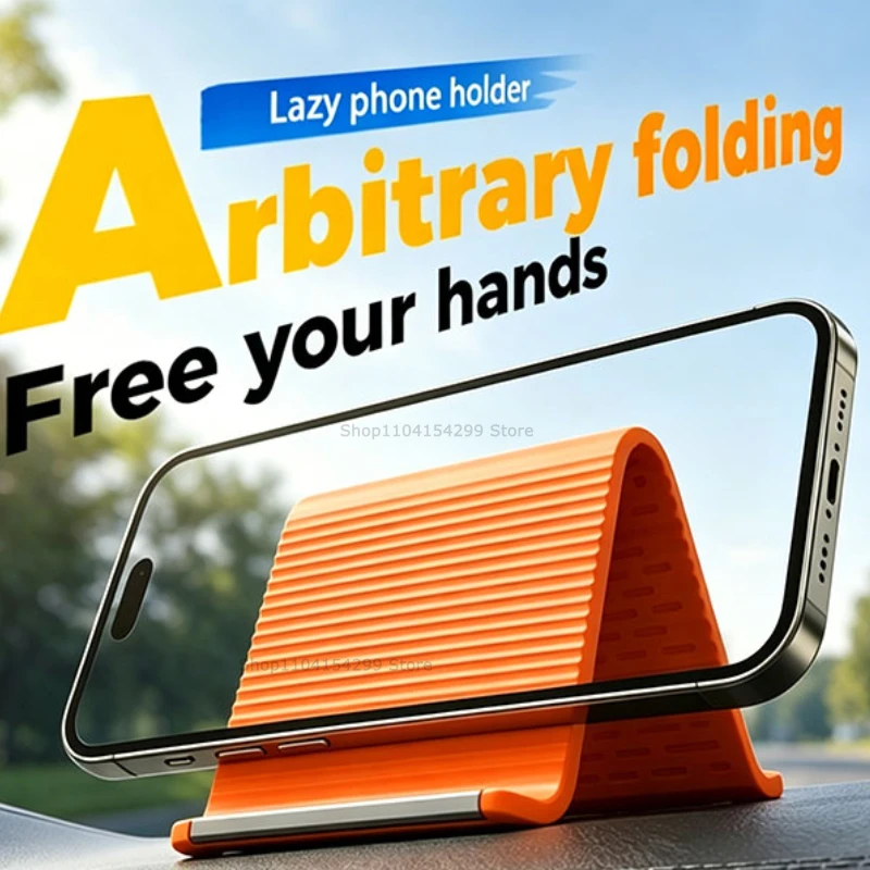 Portable Silicone Mobile Phone Holder Lazy Bracket Bendable Freely Into Any Shape Multi-Angle Adjustable Tablet Desktop Stand