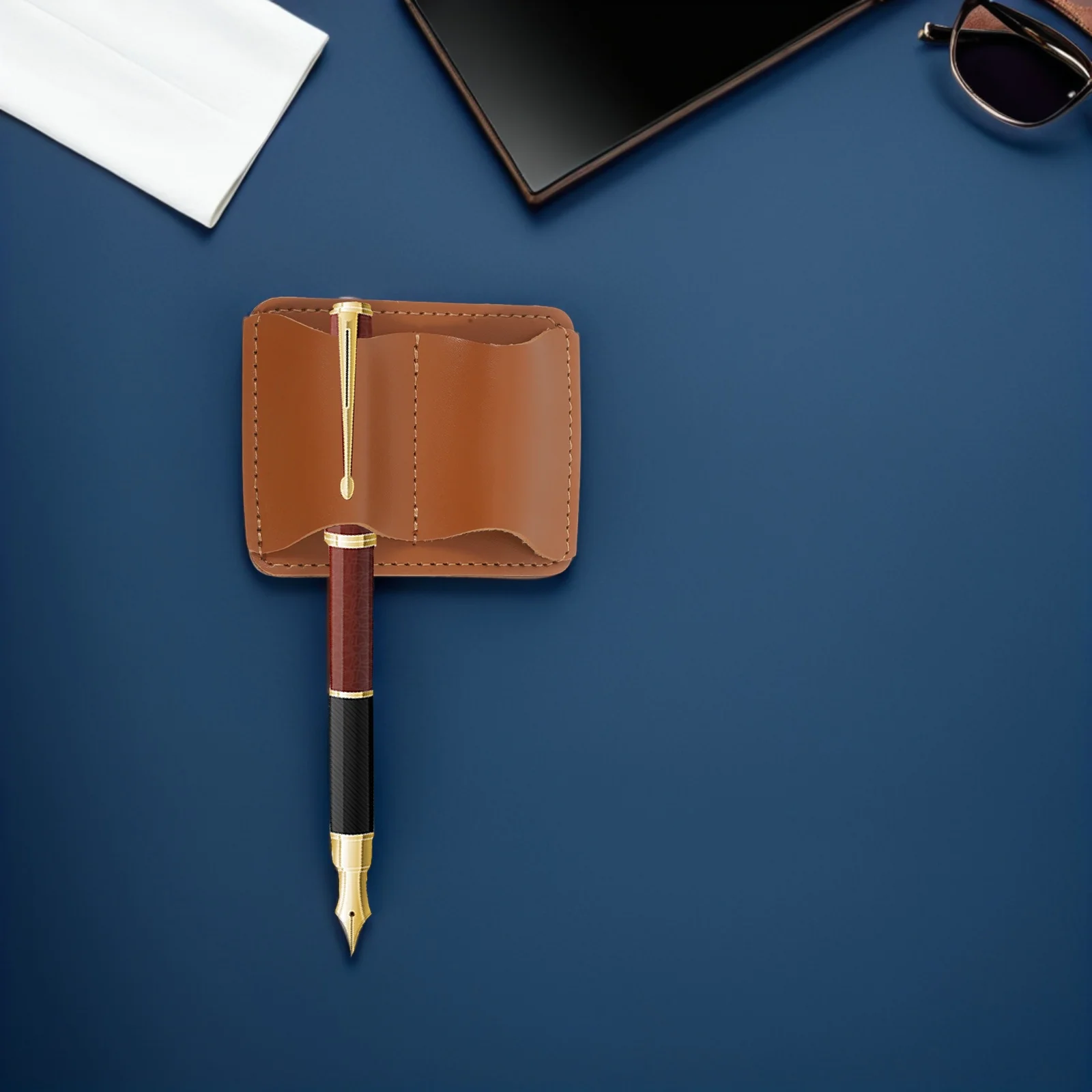 2pcs Pen Holder Clip: Anti-Loss Metal Notebook Organizer For Students Professionals Compact Design Clipboard Journal Office