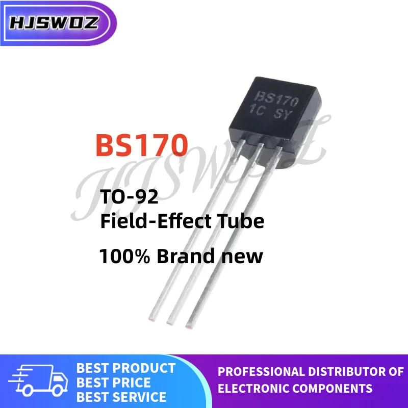 Image of 10PCS-100PCS Neuer BS170 TO-92 Durchsteckmontage-Feldeffekttransistor-Chip mit geringem Stromverbrauch
