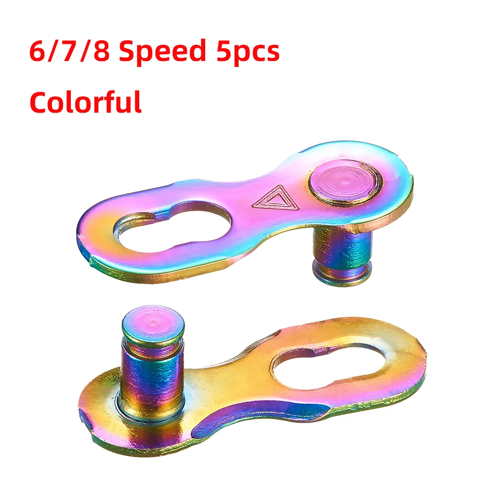 ロードバイクチェーンコネクタ,6/7,8,9,10,11,12スピード,5セット