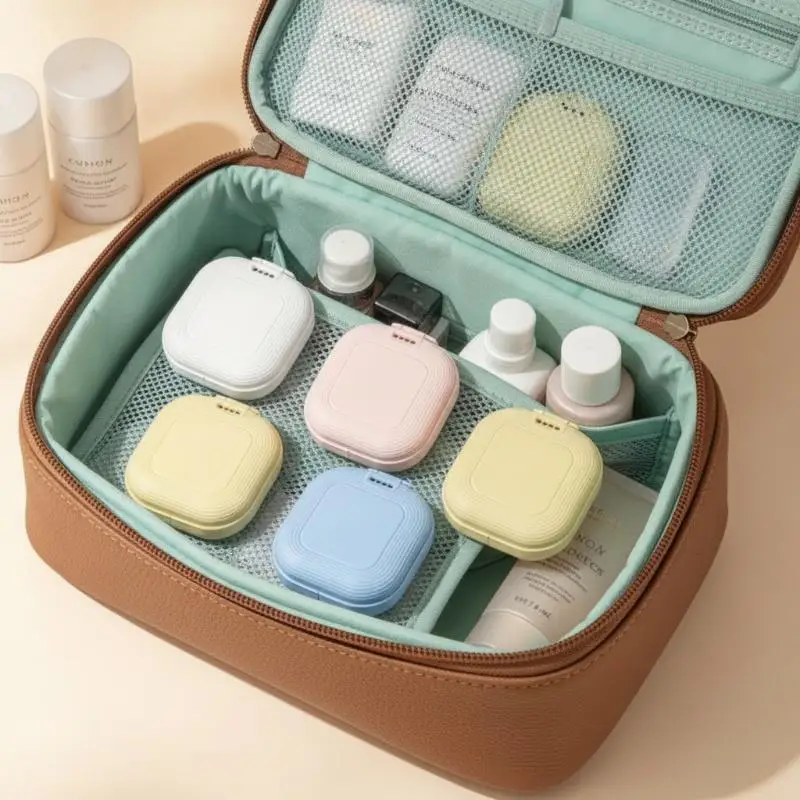 Denture Tray Box Dental Braces Retainer Case Vent Holes Dental Denture Box ​False Teeth Protective Case