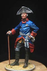 The Great Metal British Soldier Figurines King of Prussia Home Decoration Gifts Modern Model Seven Years' War 1/32 54mm