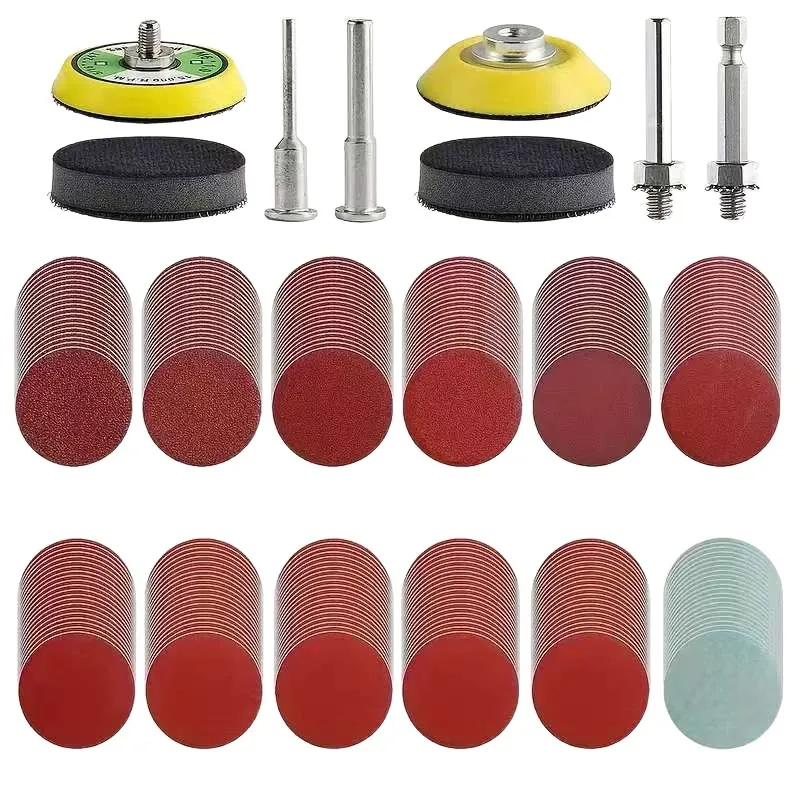 248-piece set, sandpaper 80-3000# durable grinding disc, used for polishing metal, wood, glass, and automobiles