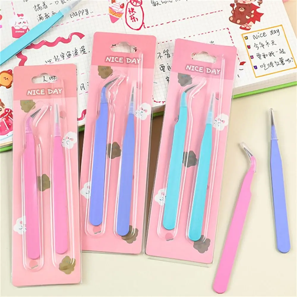 Back To School Macaroon Color Tweezers Sticker Tool Multi-Tool Sticker Tweezers DIY Decroative Stationery Scrapbook