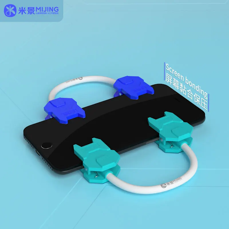 Mijing-Clip Flexible de sujeción auxiliar Universal, Herramientas de sujeción para reparación de pantalla LCD de teléfono, tableta, iPad