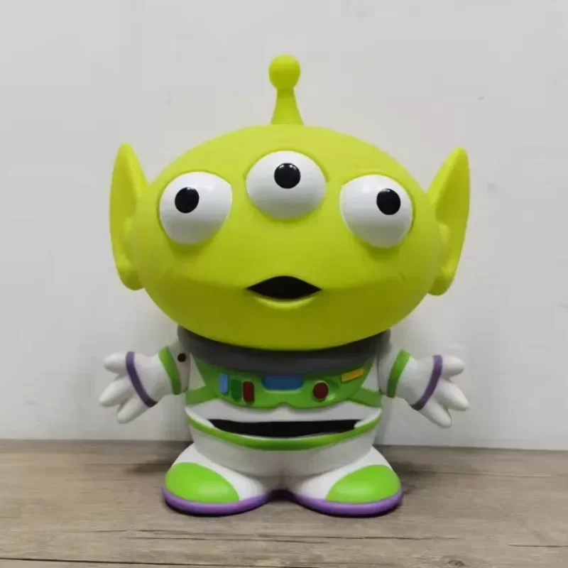 Disney Toy Story Alien Crossdressing Buzz Lightyear Sullivan Handmade Cartoon Desktop Model Ornaments Piggy Bank Brithday Gifts