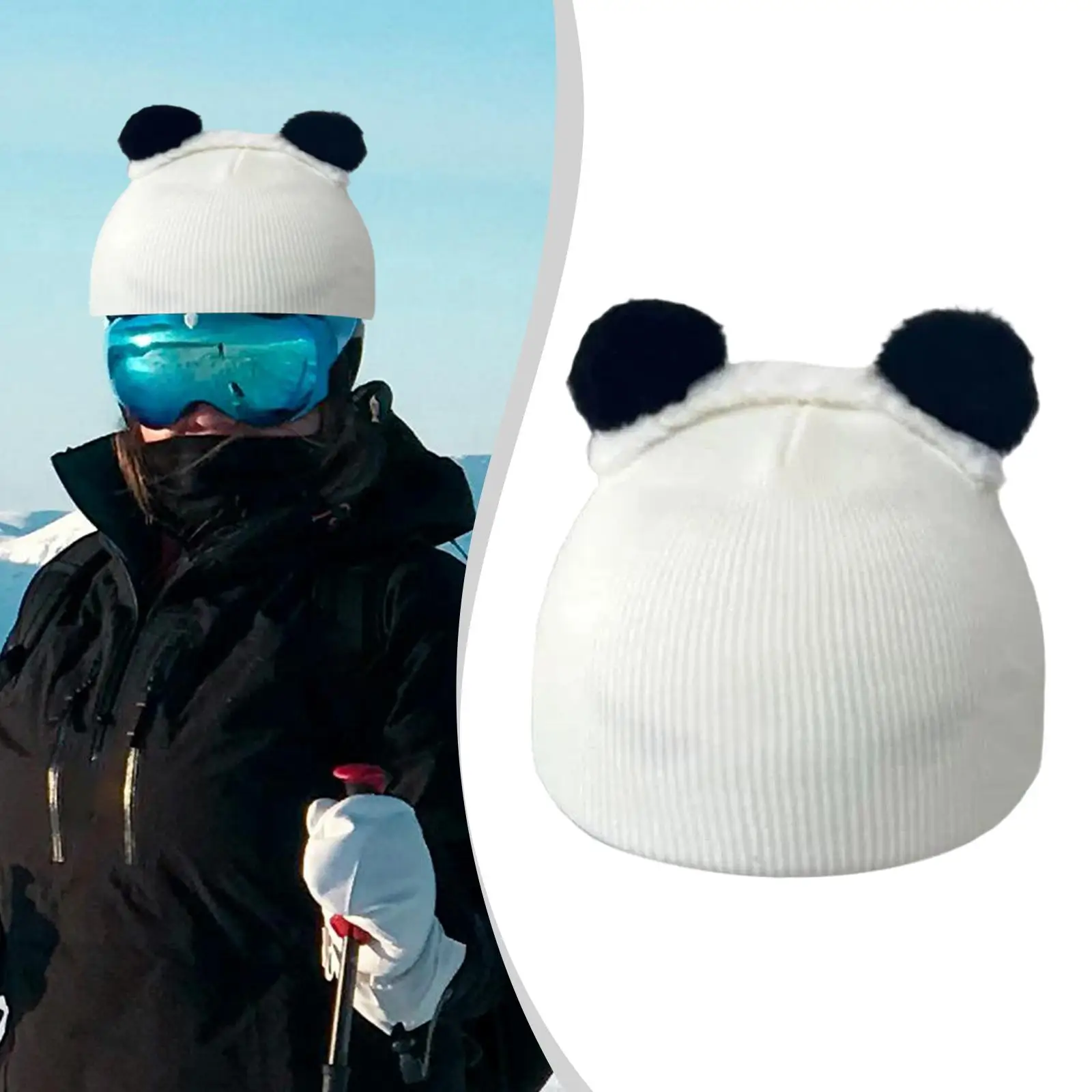 

Ski Helmet Cover Decoration Ski Cap Cover Creative Versatile Stretch Snowboard Helmet Cover Outdoor Sports Accessory for Show
