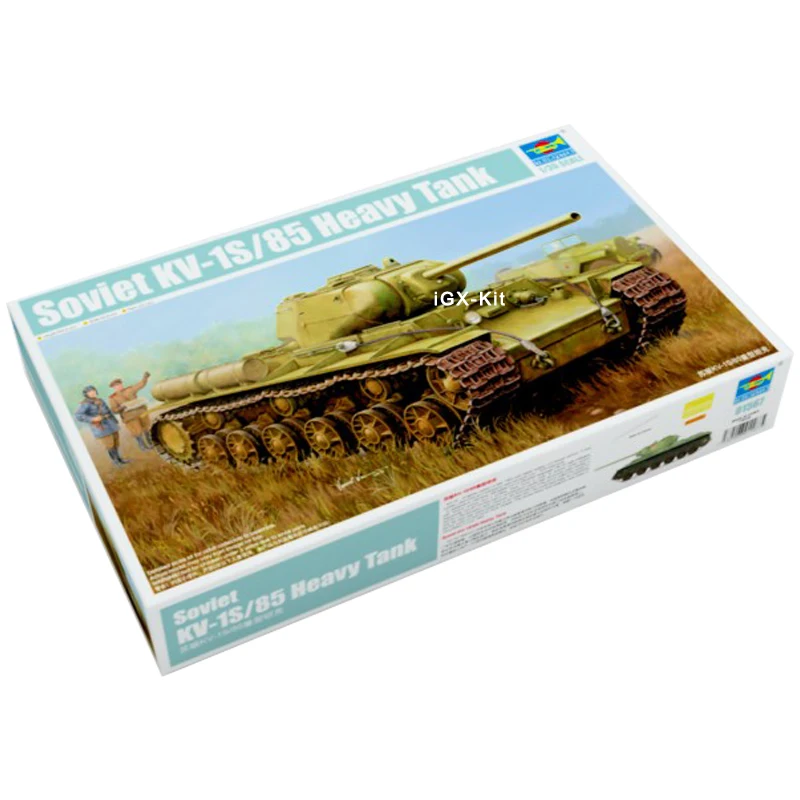 Trumpeter 01567 1/35  Soviet KV1S KV-1S KV-1S/85 Heavy Tank Military Children Toy Gift Plastic Assembly Building Model Kit