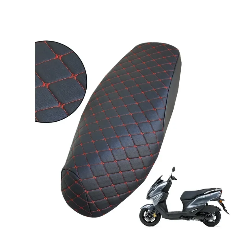 Waterproof Motorcycle Seat Cover Compatible with Haojue ADX125 Thickened Leather Sunscreen Protection Fully Enclosed Cushion