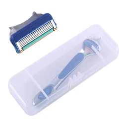 Universal Transparent Plastic Men‘s Shaver Storage Box Portable Manual Razor Case Waterproof Shaving Holder