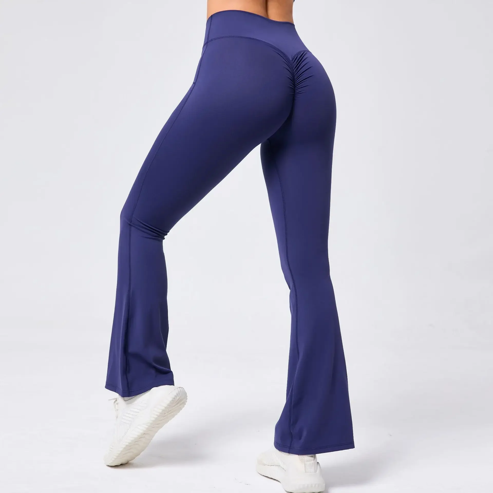 Flared High Waist Sporty Flare Leggings Trousers Women Trends Scrunch Bum Leggings for Fitness Yoga Pants Gym Tights Push Up