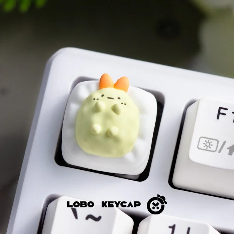 Corner Biology Cute Anime Theme Keycaps Mechanical Keyboard Resin Customization PC Game Keyboard Accessories Gift Collection