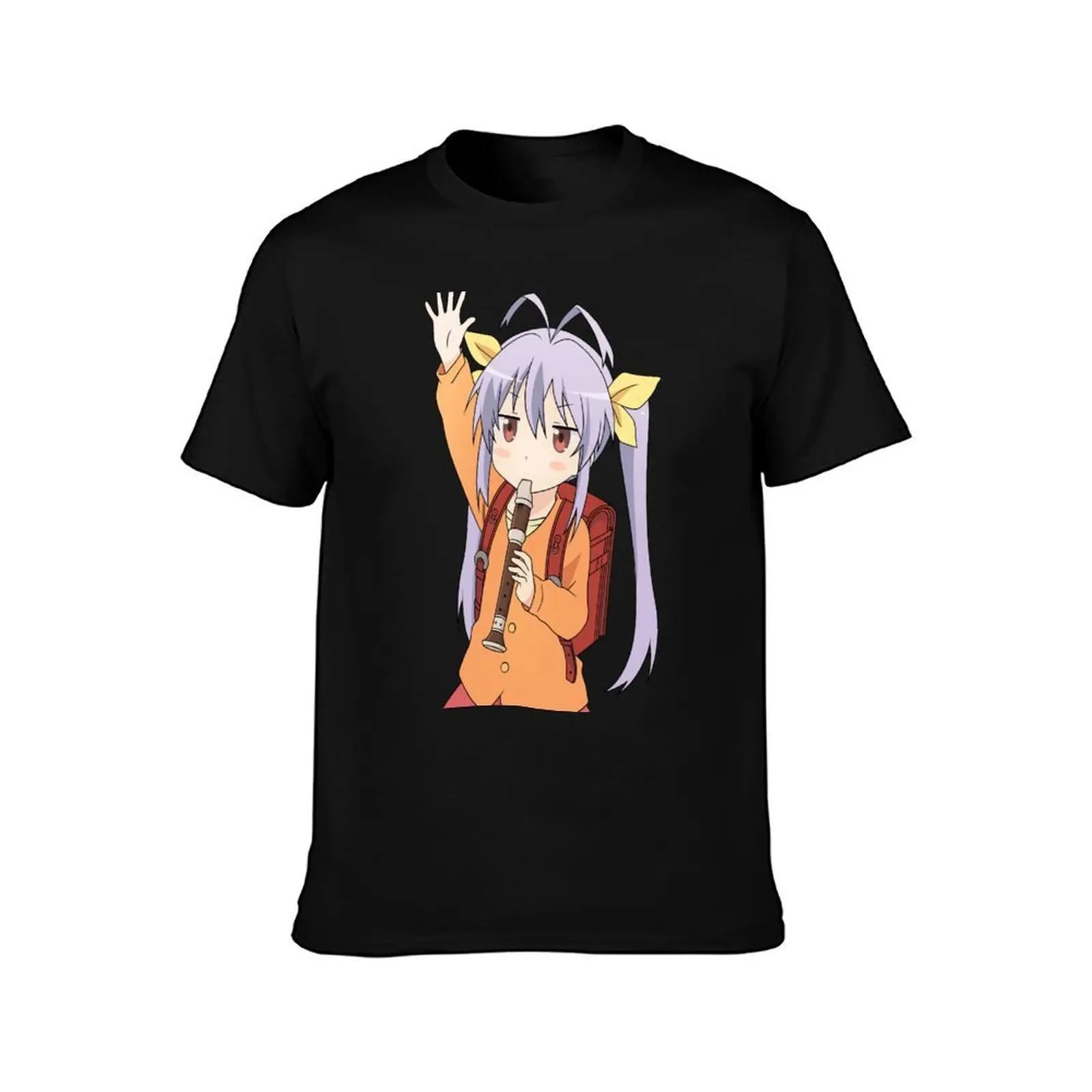 Renge Non Non Biyori Flute Vector T-Shirt Stain Resistant Casual Tee