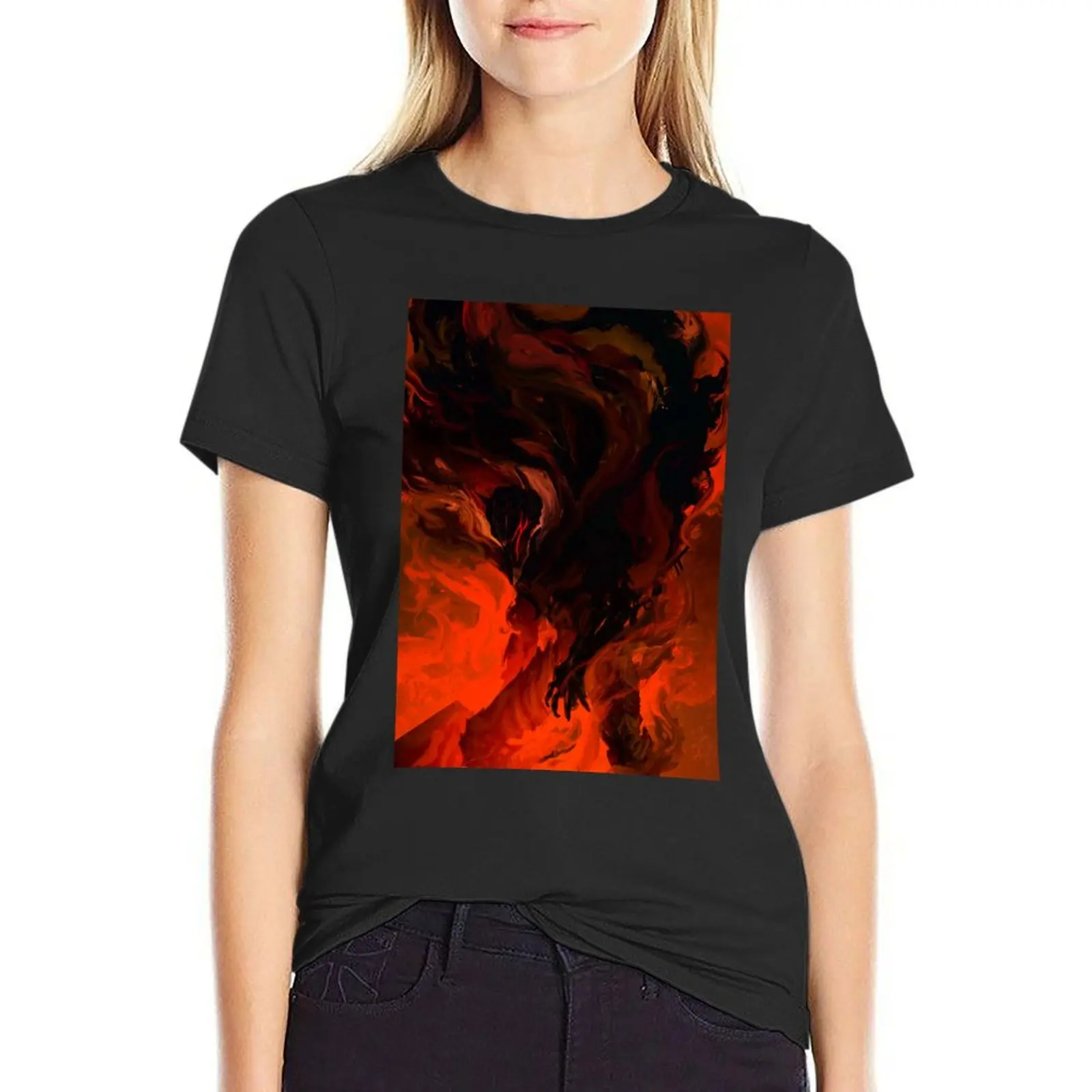 Inferno T-Shirt hippie clothes Female clothing vintage clothes t shirts for Women