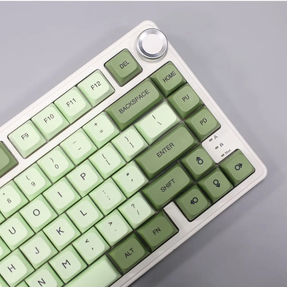 Keycap Sublimasi Bahan PBT 123 Tombol XDA Keycap Kustom Matcha Yang Sangat Dipersonalisasi Cocok untuk Keyboard Mekanis