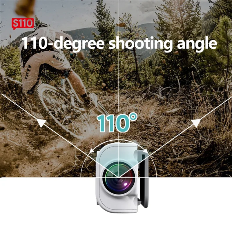 A32T-FPV Glasses Camera 2.7K Wearable Wifi Video Camcorder Camera 110°Wide Angle Lens APP Control Action Camera