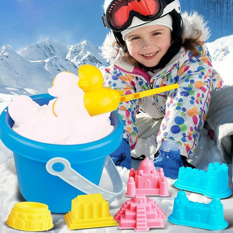 Tool With Handle For Snow Ball Fights,Snowball Maker Toys Snow Molds Kit,Winter Outdoor,For Kids And Adults